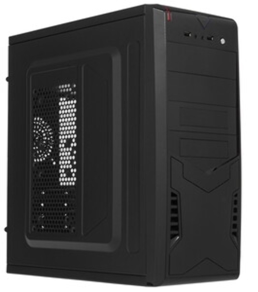 Компьютерный корпус ExeGate EX280389RUS Miditower ExeGate CP-604 Black, ATX, (CP500W, 80мм), 2хUSB, Audio