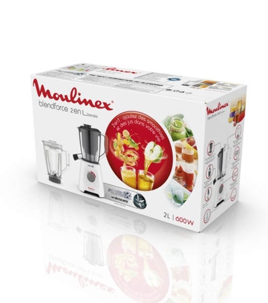 Блендер стационарный Moulinex Blendforce LM42Q110 600 Вт, белый