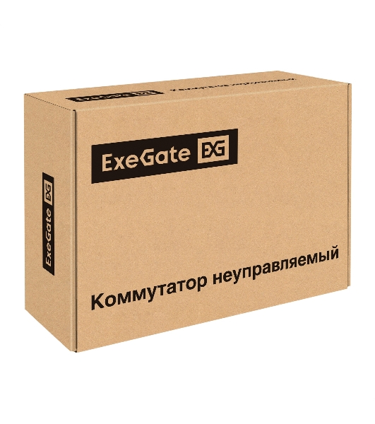 Коммутатор ExeGate EDES-1006D.4PoE-48W, 4×100 Мбит/с PoE + 2×100 Мбит/с, неуправляемый
