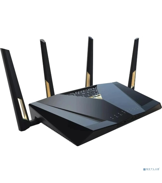 Маршрутизатор ASUS RT-BE88U, черный/желтый, 90IG08V0-MO3N0V