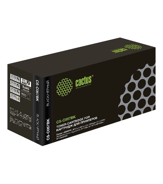 Картридж лазерный Cactus CS-C057BK черный (3100 стр.) для Canon i-SENSYS LBP223dw/226dw/228x