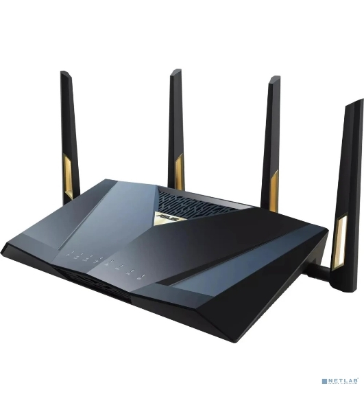 Маршрутизатор ASUS RT-BE88U, черный/желтый, 90IG08V0-MO3N0V