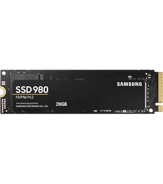 Накопитель SSD Samsung 980, 250Gb, PCIe 3.0 x4, M.2 2280, NVMe, R/W 2900/1300