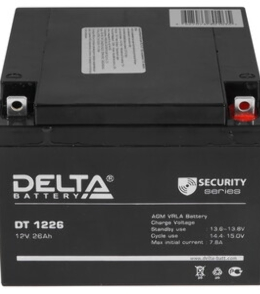 Батарея Delta DT 1226 (12V, 26Ah)