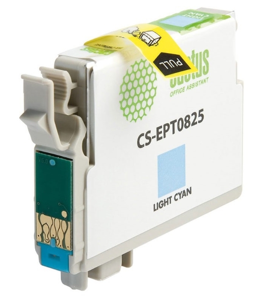Картридж струйный Cactus CS-EPT0825 (T0825) светло-голубой (13,8 мл) для Epson Stylus Photo R270/290/RX590