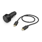 Автомобильное зар./устр. Hama H-183327 3A PD+QC универсальное кабель USB Type C черный (00183327), фото 1