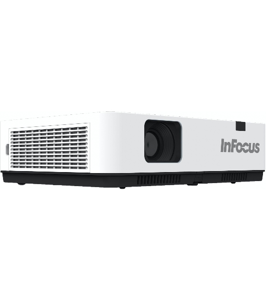 Проектор INFOCUS IN1049 3LCD, 5000 lm, WUXGA, 1.371.65:1, 50000:1, (Full 3D), 16W, 2хHDMI 1.4b, VGA in, CompositeIN, 3,5 мм audio IN, RCAx2 IN, USB-A, VGA out, 3,5 audio OUT, RS232, Mini USB B serv, RJ45, 3,3 кг