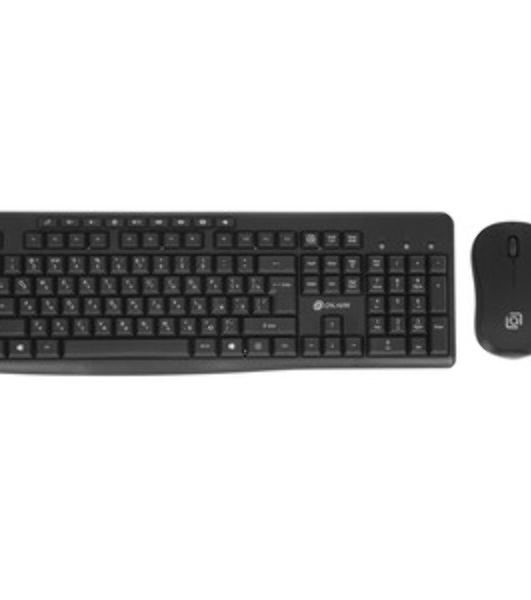 Комплект клавиатура+мышь Oklick 225M беспроводной, USB, 1200 DPI, чёрный