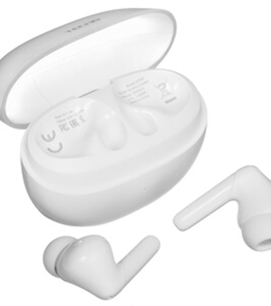 Наушники TWS Tecno Buds 4 белый, внутриканальные, Bluetooth, до 6 ч