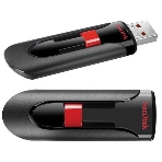 Флешка USB Sandisk 64Gb Cruzer Glide SDCZ60-064G-B35 USB 2.0 черный/красный, фото 1