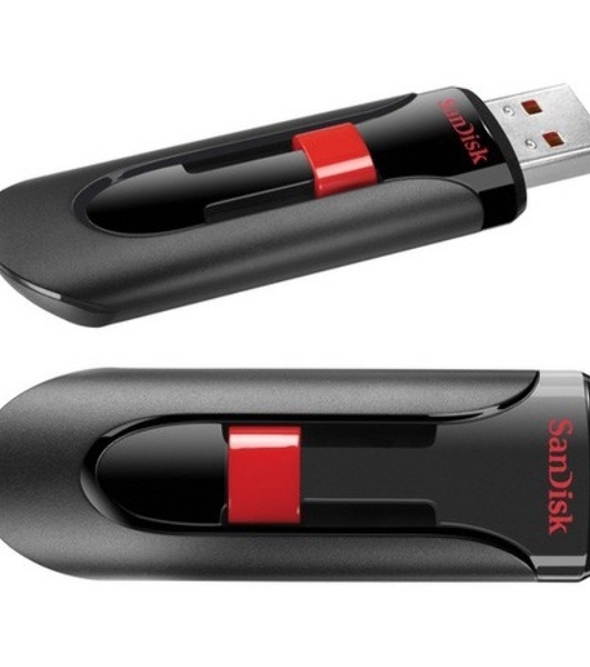 Флешка USB Sandisk 64Gb Cruzer Glide SDCZ60-064G-B35 USB 2.0 черный/красный