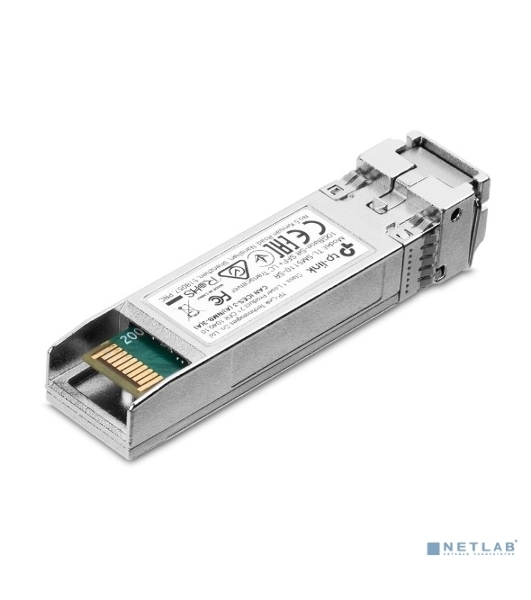 Трансивер TP-Link 10G SFP+ Module, LC connector, 50/125um or 62.5/125um Multi-mode, 850nm wavelength, distance up to 300m.