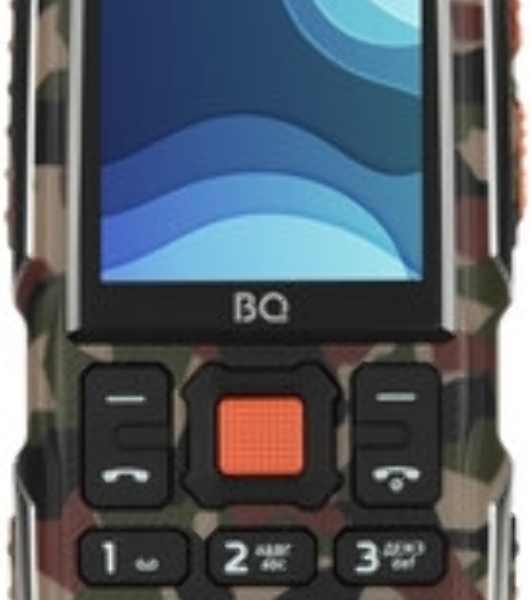 Мобильный телефон BQ 2430 Tank Power серебро/камуфляж