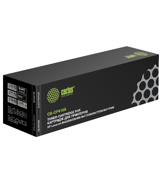 Картридж лазерный Cactus CS-CF410A черный (2300 стр.) для HP LJ M452DW/DN/NW, M477FDW/M477FDN/M477FNW