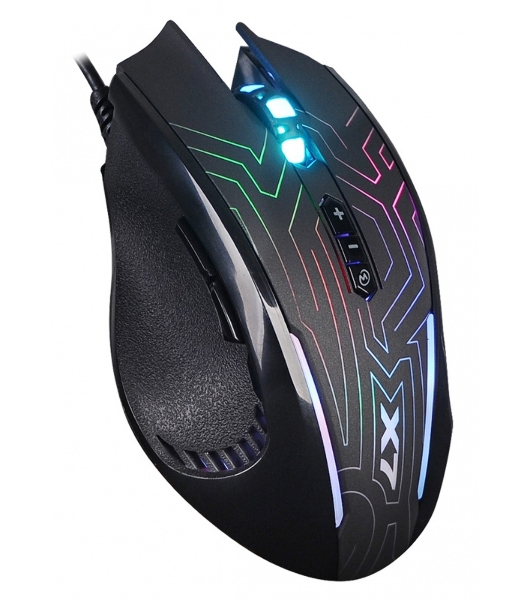 Мышь проводная A4Tech X87 черный, 2400 dpi, USB, кнопки - 8