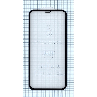 Защитное стекло 5D для Apple iPhone XS черный