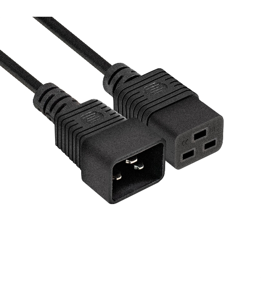 Кабель питания (UPS) ExeGate Special EC20-3S (IEC 320 C19->C20, 3*1.5мм2, CCA, черный, 3м)