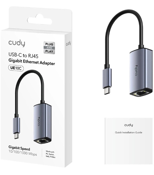 Сетевой адаптер CUDY Gigabit Ethernet Cudy UE10C USB Type-C