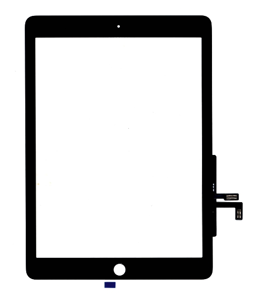 Сенсорное стекло (тачскрин) для iPad 9.7 2017 (A1822, A1823), черное