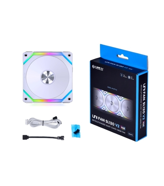 Вентилятор для корпуса Lian-Li SL V2 120 G99.12SLV21W.00 белый 120мм 1600rpm 29dB 4-pin