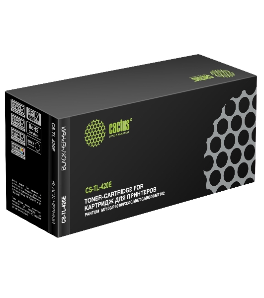 Картридж лазерный Cactus CS-TL-420E TL-420E черный (1500 стр.) для Pantum M7100/P3010/P3300/M6700/M6800