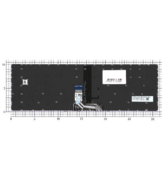 Клавиатура для ноутбука Asus ZenBook 14 UX425 черная с подсветкой