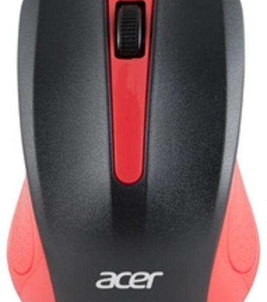 Мышь проводная Acer OMW012 черный/красный, 1200 dpi, USB, кнопки - 3