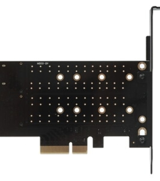 Адаптер Gembird для двух SSD M.2 (NVMe+SATA) в разъем PCI-e MF-PCIE-NVME-SATA, коробка