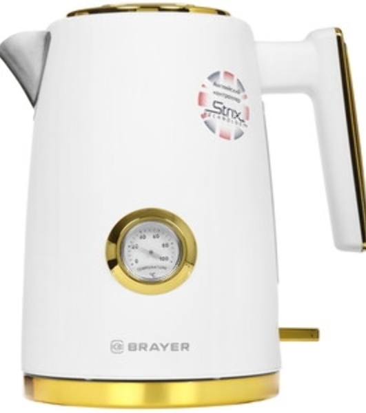 Электрический чайник BRAYER, 2200 Вт, 1,7 л, автооткл отсут.воды, термост.пласт, поворот.корп