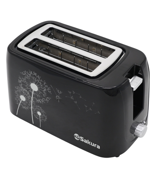 Тостер Sakura SA-7608BK черный, 750 Вт, 2 слота