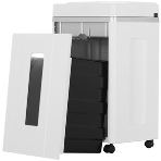 Шредер Office Kit S200TSCD 0,8x1 белый (секр.P-7) фрагменты 6лист. 25лтр. скобы пл.карты CD, фото4