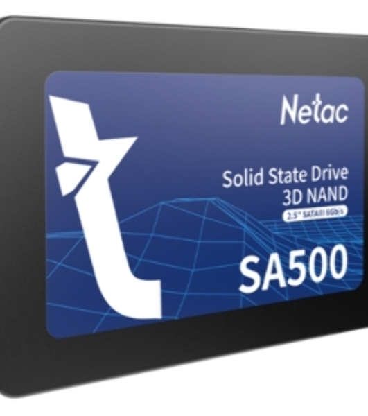 Накопитель SSD Netac SA500, 120Gb, SATA III, 2.5', R/W 500/400