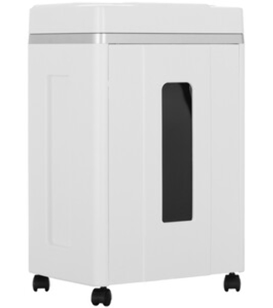 Шредер Office Kit S200TSCD 0,8x1 белый (секр.P-7) фрагменты 6лист. 25лтр. скобы пл.карты CD