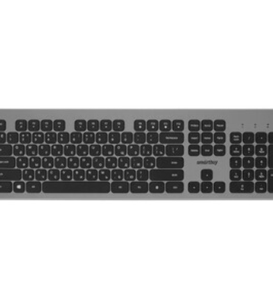 Комплект клавиатура+мышь Smartbuy 233375AG беспроводной, USB, 1600 DPI, серебристый