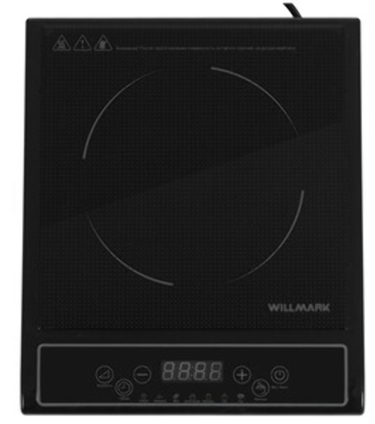 Плита настольная индукционная Willmark WIP-625BC ( 2000Вт, 1 конф., 8 уровней темп., 7 программ)