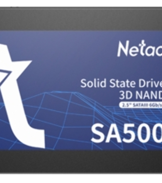 Накопитель SSD Netac SA500, 120Gb, SATA III, 2.5', R/W 500/400