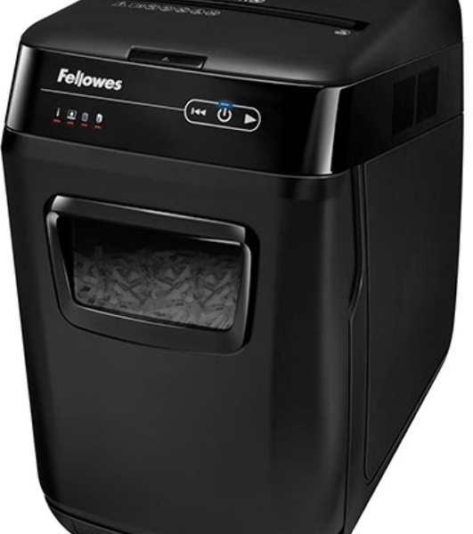 Шредер Fellowes AutoMax 200C (секр.P-4)/фрагменты/200лист./32лтр./пл.карты
