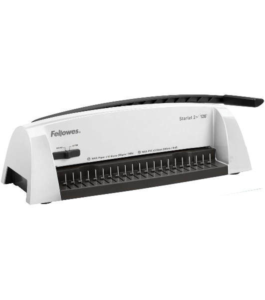Переплетчик Fellowes Starlet 2+ (FS-52279) A4/перф.12л.сшив/макс.120л./пластик.пруж. (6-16мм)