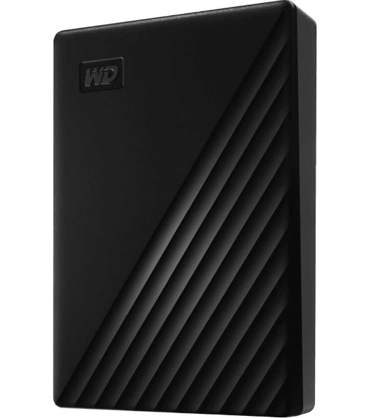 Внешний HDD 2.5' Western Digital My Passport, 4TB, USB 3.2 Gen 1 Type-A, 5400 rpm, черный