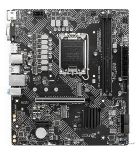 Материнская плата MSI PRO H610M-G DDR4, LGA 1700, Intel H610, 2xDDR4, 4xSATA, 1xM.2, 1xPCIe 4.0 x16, 1xPCIe 3.0 x1, 1xHDMI, 1xDP, 1xVGA, 1xRJ45 1Gb, 2xUSB-A 3.2 Gen 1, 4xUSB-A 2.0, 3x3.5мм, 7.1, mATX