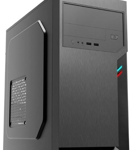 Компьютерный корпус Foxline FL-702, mATX, 1x5.25EXT, 1x3.5EXT, 2x3.5INT, 2xUSB 3.0, HDA, w/o FAN, w/450W ATX PSU, w/1.2m EU pwr cord