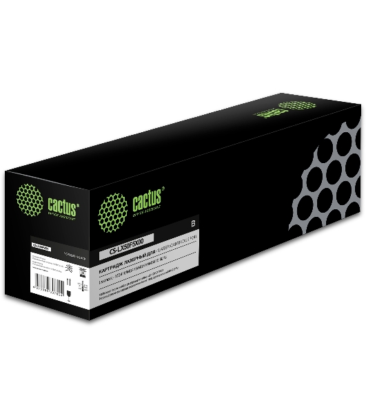 Картридж лазерный Cactus CS-LX50F5X00 50F5X00 черный (10000 стр.) для Lexmark MS410/MS415/MS510