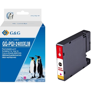 Картридж струйный G&G GG-PGI-2400XLM (PGI-2400XL M) пурпурный (20.4 мл) для Canon Maxify iB4040/iB4140/МВ5040/MB5140/МВ5340/MB5440