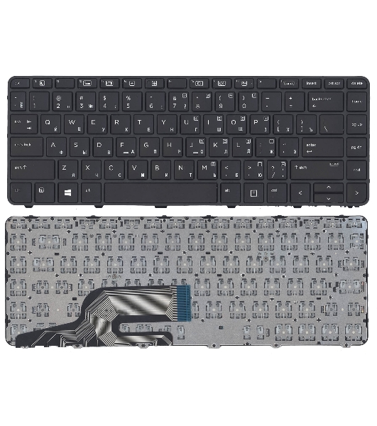 Клавиатура для ноутбука HP ProBook 430 G3 440 G3 445 G3 черная с рамкой