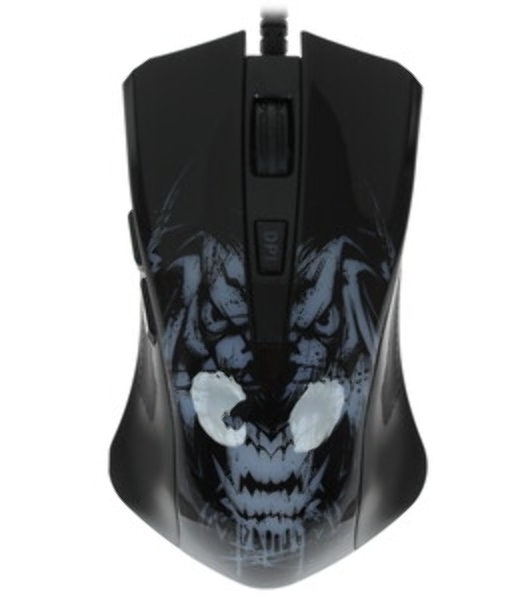Мышь проводная Qumo Rampage M49 черный, 3200 dpi, USB, кнопки - 6
