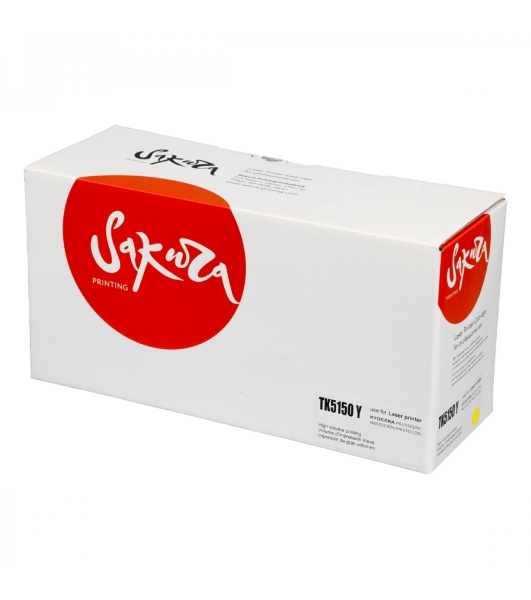 Картридж Sakura TK5150Y для Kyocera Mita ECOSYS P6035cdn/M6035cidn/M6535cidn, желтый, 10 000 к.