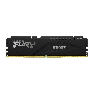 Оперативная память Kingston Fury Beast, DDR5, 8Gb (1x8GB), 5200MHz, CL40, DIMM, с радиатором, черный