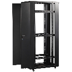 Шкаф 19' Business, 22U 600x800, черный, передняя дверь стекло, задняя дверь распашная металл, фото5