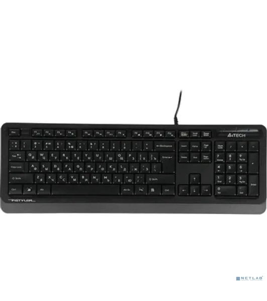 Комплект клавиатура+мышь A4Tech FStyler F1010 проводной, USB, 1600 DPI, чёрный