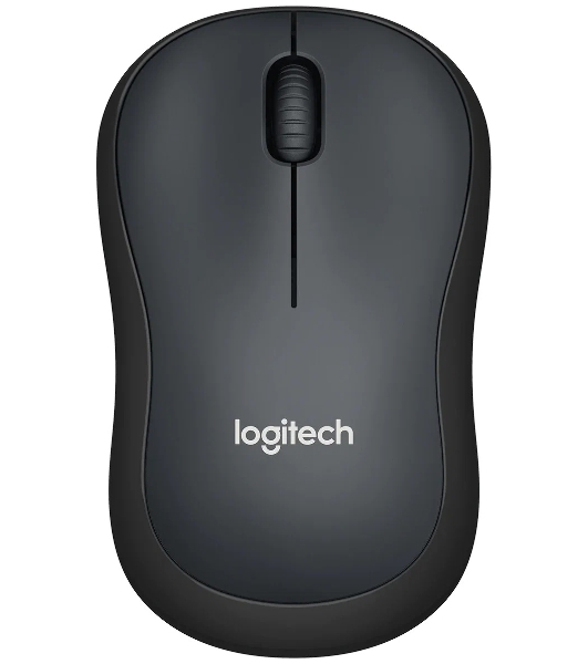 Мышь беспроводная Logitech M220 SILENT черный/серый, 1000 dpi, радиоканал, USB, кнопки - 3